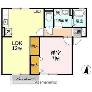 プルミエール A【1階】の間取り