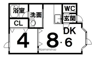 エスポワール205【101号室】の間取り