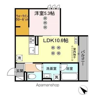 D-ROOM半道橋【1階】の間取り