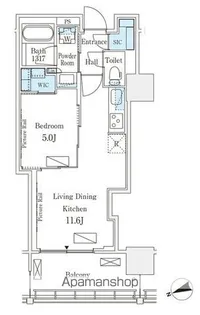 ロイヤルパークス品川【9階】の間取り