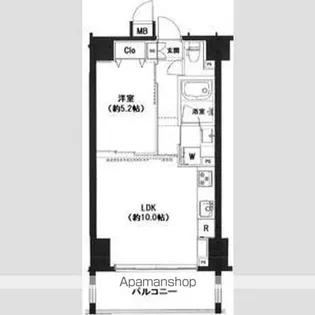 ZOOM日本橋浜町【2階】の間取り