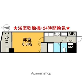 プレサンス大須観音駅前サクシード【9階】の間取り
