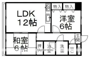 リーブル原Ⅱ【3階】の間取り