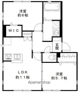 プレシャス【102号室号室】の間取り