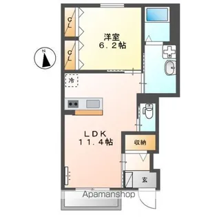 COMFORTIA【1階】の間取り