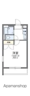 レオパレスM’Sフレーズ【201号室】の間取り