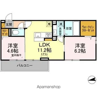 コンフォート松戸【3階】の間取り