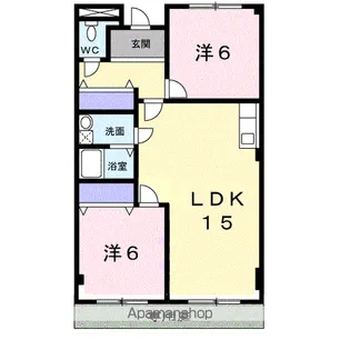 グリーンハイツ芝Ⅰ【1階】の間取り