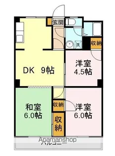 ディモーラ山門【503号室】の間取り