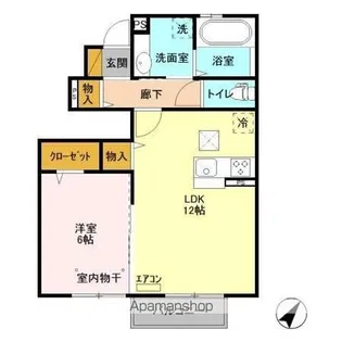 レジデンスヒルトップⅧ【1階】の間取り