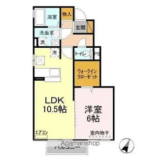 ベルウィル A【1階】の間取り