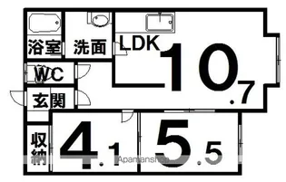 フォレストコート【202号室】の間取り