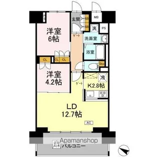 リーラ横浜川和町【5階】の間取り