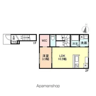 DIECI A棟【2階】の間取り