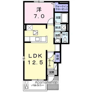 サン・グレイスB【1階】の間取り