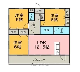 アドヴァンス東海【101号室】の間取り