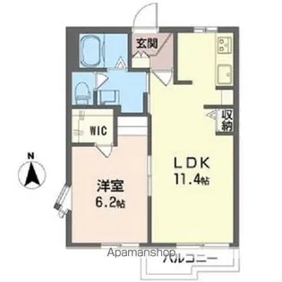 サンハイムC【201号室号室】の間取り