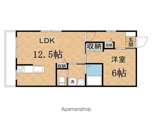 アルベールF【2階】の間取り