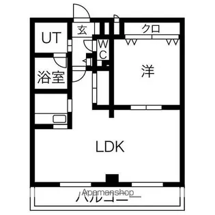 ワイズタワー徳川【8階】の間取り