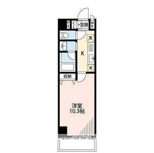 パークソレイユ新潟駅前【6階】の間取り