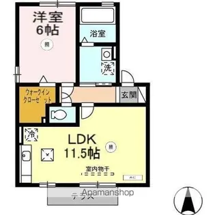 アメニティブリーズ【1階】の間取り