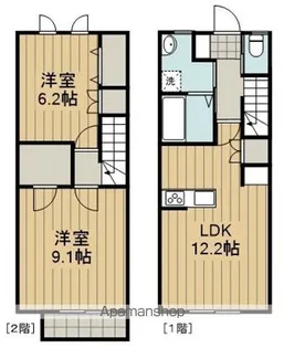 東京都昭島市昭和町4丁目【テラスハウス】の間取り