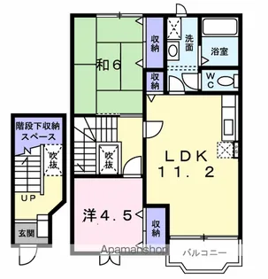 アドリセンス壱番館【2階】の間取り
