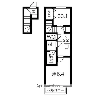 グランドガーデン【205号室】の間取り