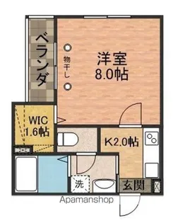 ディアレストステージ船橋【1階】の間取り