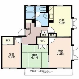 フレグランスアイビーA棟【1階】の間取り