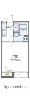 クレイノアペルト泉佐野Ⅱ【107号室】の間取り