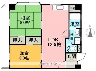 マンション島原【1階】の間取り