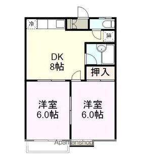 メゾンソレイユ【1階】の間取り
