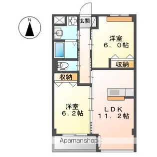 Fairy弐番館【1階】の間取り