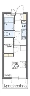 レオパレスカーサ みずほ【4階】の間取り