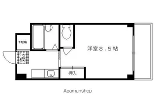 アサクラハイツ【4階】の間取り