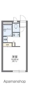 レオパレスMIURA【102号室】の間取り