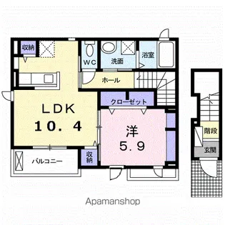 メゾンドカランⅢ【2階】の間取り