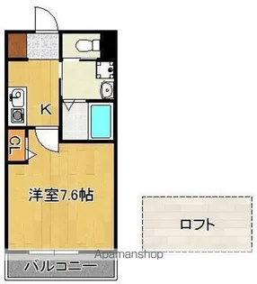 スタンダード九工大前ビル【302号室】の間取り