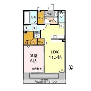 ターミナルパーク中新湊 B【1階】の間取り