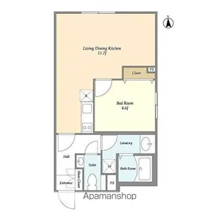 東京都中野区大和町1丁目【マンション】の間取り
