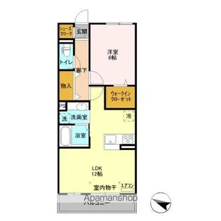 ソラーレ 壱番館【2階】の間取り