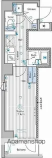 ガーラ・ステーション新宿牛込柳町【4階】の間取り