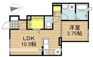 CHALEUR(シャルール)【102号室】の間取り
