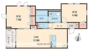 東京都杉並区方南1丁目【アパート】の間取り