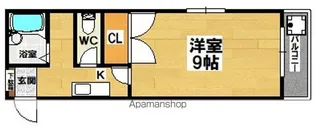 マンション白鷺【1階】の間取り