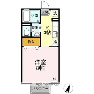 カトル・セゾン【2階】の間取り