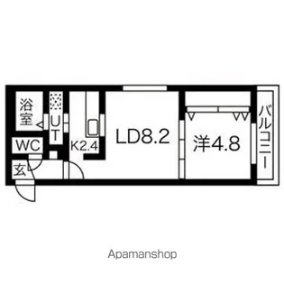 アベニール琴似2.2【3階】の間取り