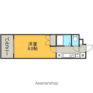 愛知県名古屋市中区上前津2丁目【マンション】の間取り
