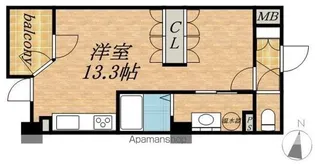 UURコート札幌南三条プレミアタワー【14階】の間取り